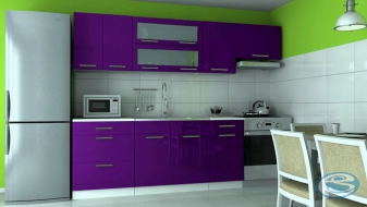 Zobrazit detail zboží: Kuchyňská linka Emilia 180/240 fialová vysoký lesk (Kuchyně moderní)