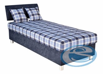Zobrazit detail zboží: Čalouněná postel Tesla 90x200  modrá (Čalouněná postel 90x200)