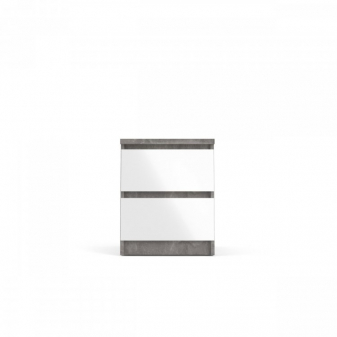 Zobrazit detail zboží: Noční stolek Naia 76230 bílý lesk/beton (Noční stolky)
