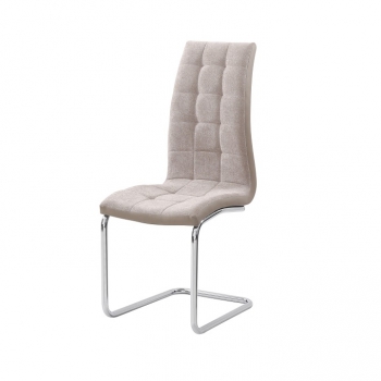 Zobrazit detail zboží: Jídelní židle SALOMA NEW béžová/béžová (Židle jídelní chrom + látka)