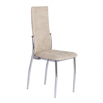 Zobrazit detail zboží: Jídelní židle ADORA NEW hnědá (Židle jídelní chrom + látka)