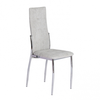 Zobrazit detail zboží: Jídelní židle ADORA NEW šedá (Židle jídelní chrom + látka)