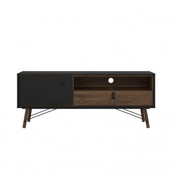 Zobrazit detail zboží: TV stolek RY 86007 černý mat/ořech (TV stolek)