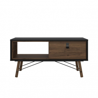 Zobrazit detail zboží: Konferenční stolek RY 86009 černý mat/ořech (Konferenční stolky z lamina)