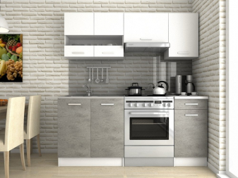 Zobrazit detail zboží: Kuchyňská linka Lulu III 120/180 beton/bílá (Kuchyně moderní)