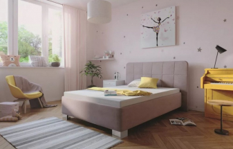 Čalouněná postel Grace 140x200 enjoy růžová
