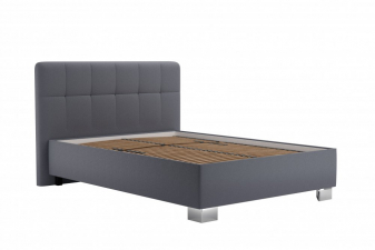 Zobrazit detail zboží: Čalouněná postel Grace 140x200 Antony šedá, bez matrace (Čalouněná postel 140x200)